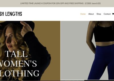 Web Design Case Study: Posh Lengths by Nua Web Design